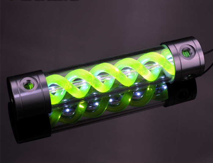 铝合金盖 红绿蓝多色t病毒旋体水箱 电脑电车圆柱水箱180 260mm