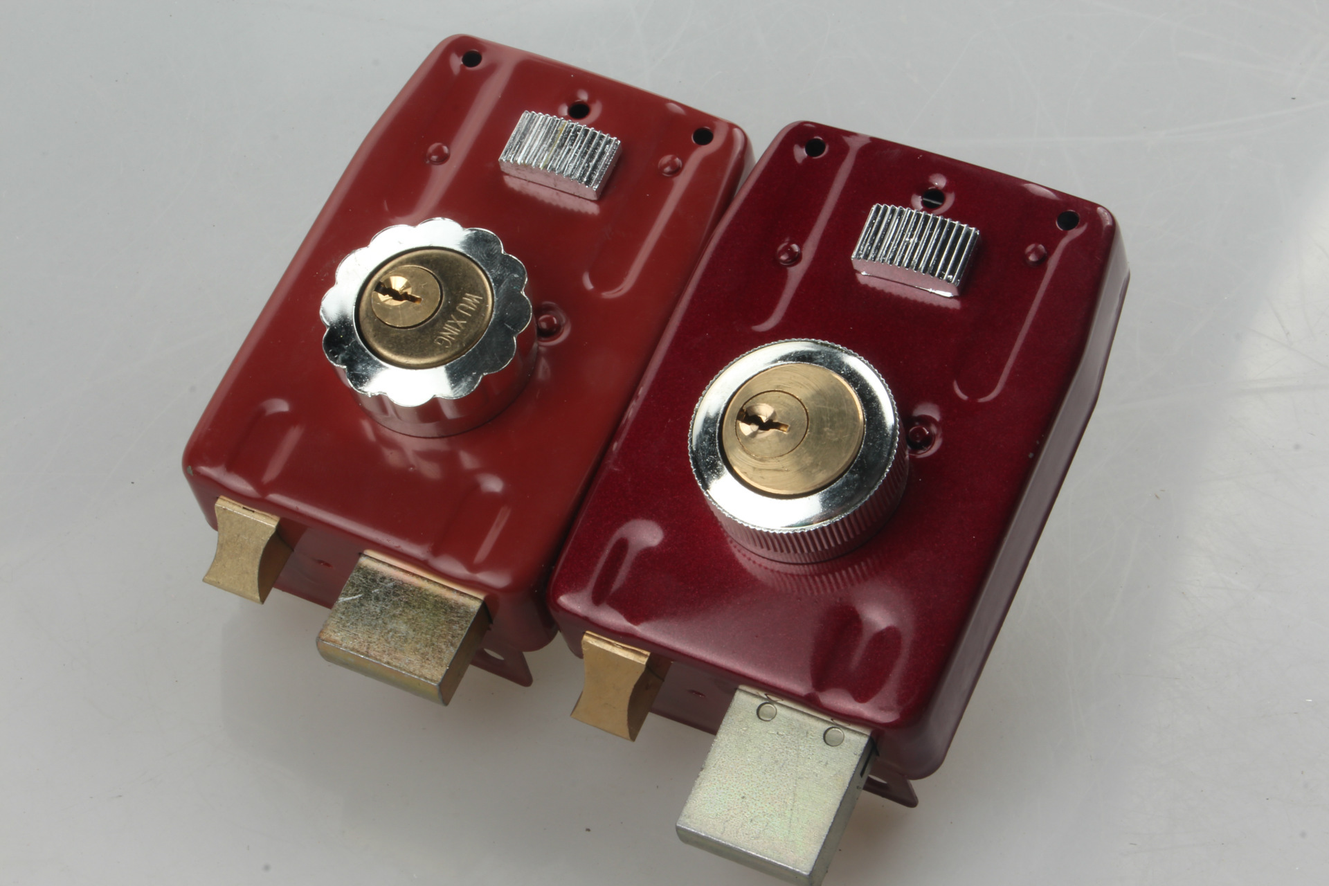 外装门锁老式防盗锁室内房门锁 0657锁十字铜锁芯木门铁门大门锁