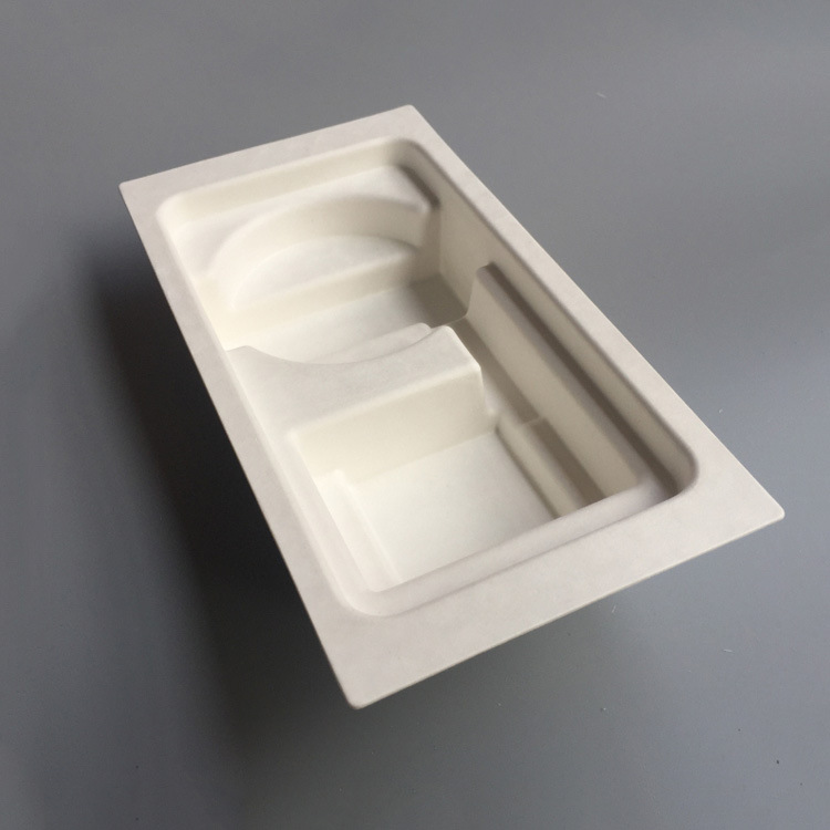 定制批发白色湿压护肤品化妆品纸托底托免费设计盒子纸盒