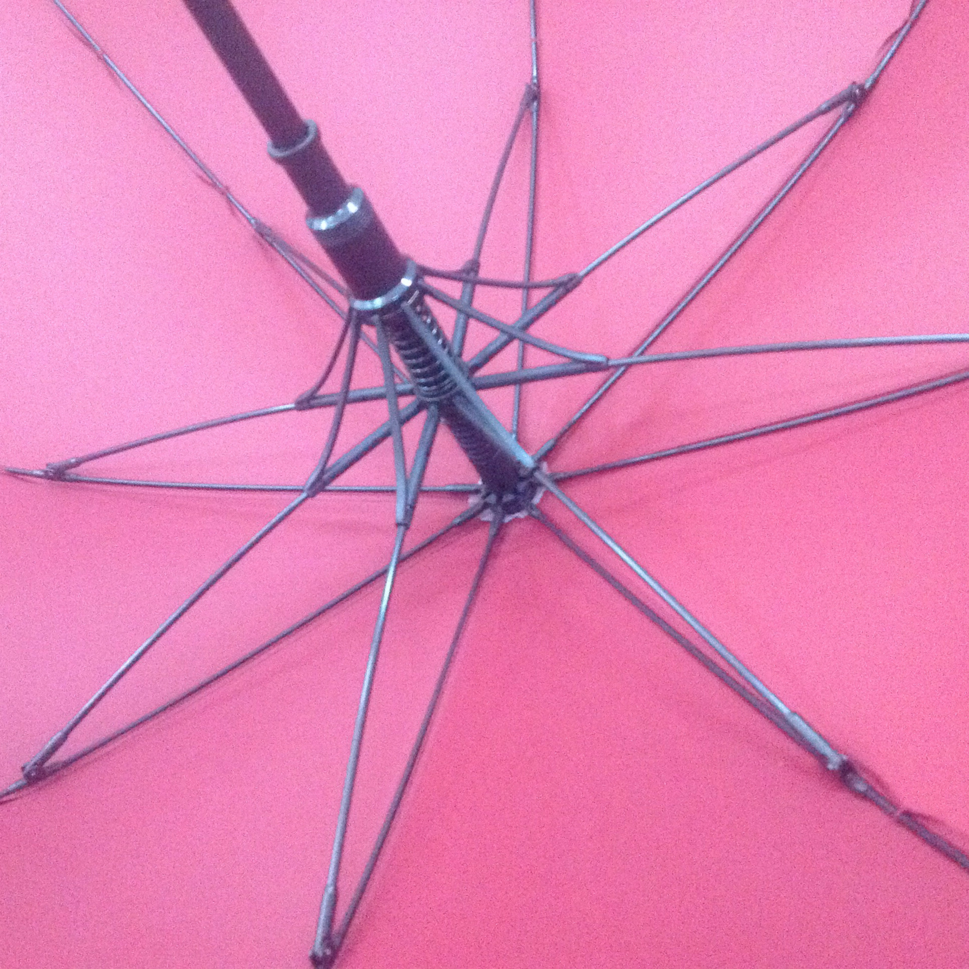 虹彩雨伞直供拐杖伞老人专用伸缩晴雨两用 防滑登山多功能礼品伞