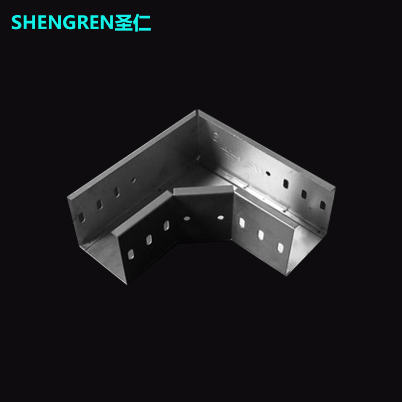 7成交0个厂家供应桥架200*100水平弯通槽式镀锌电缆桥架接头弯头06