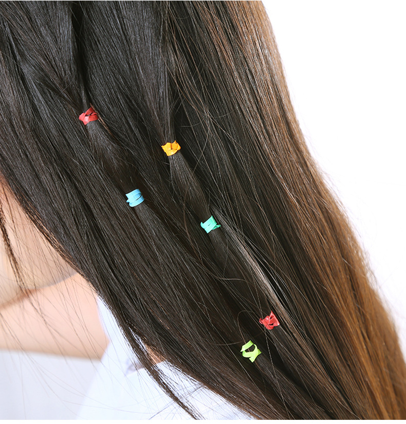 高弹力皮筋 儿童糖果色一次性扎辫子发绳 女生头绳橡皮筋简装