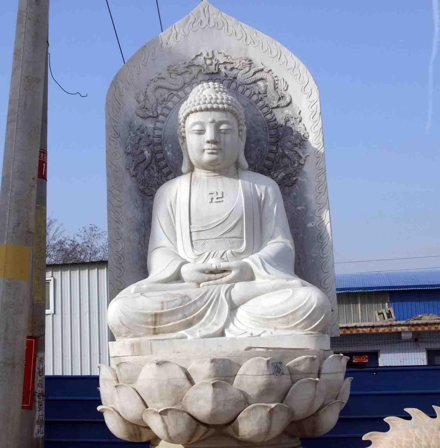 【万达】供应佛像批发 户外广场大型佛像雕塑定制 石头雕刻佛像