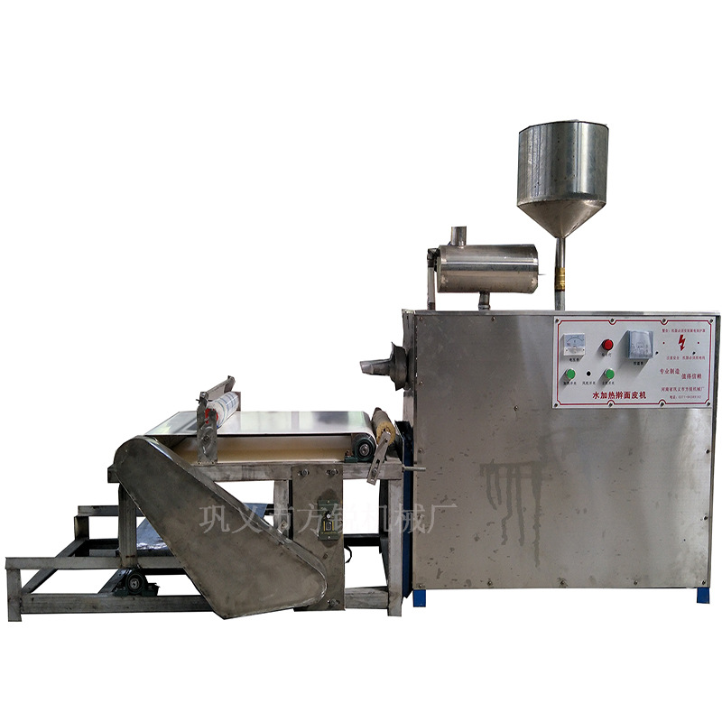 电加热擀面皮机 小型米皮机做法 方锐机械免费提供技术