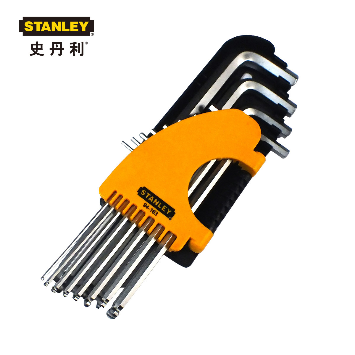 stanley史丹利 12件套英制球头内六角扳手 94-163-23