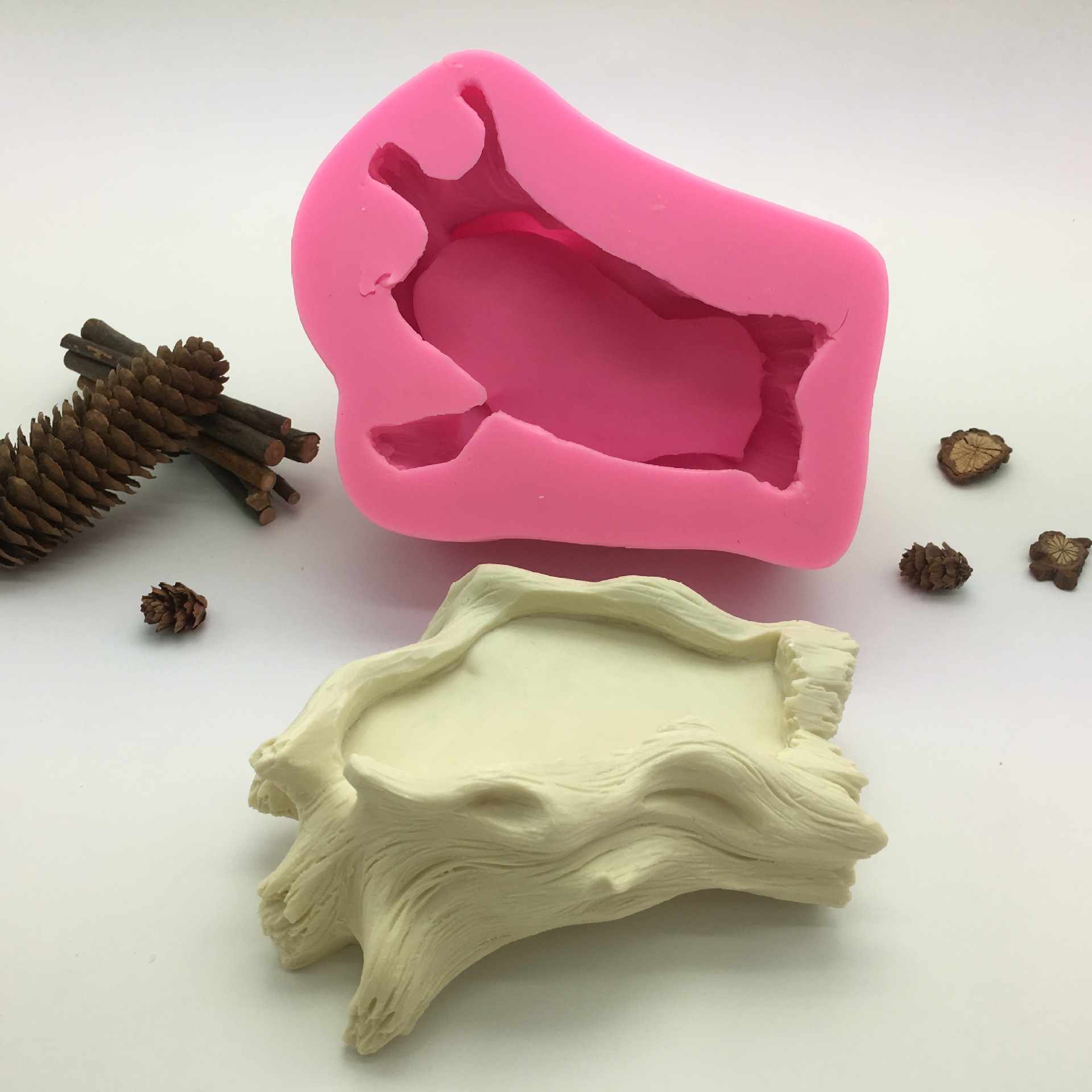 厂家直销硅胶模具植物树根手工皂模具翻糖模具火锅底料硅胶模具