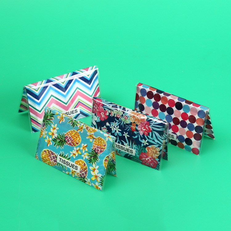 厂家专业定做钱夹式广告纸巾二层4片原生纯木浆餐巾纸批发