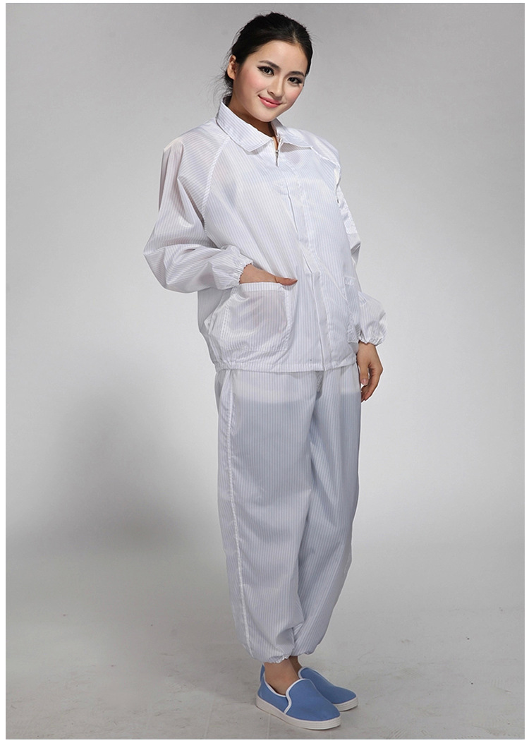 厂家直销 翻领分体防静电服 防静电无尘工作衣 劳保防护服