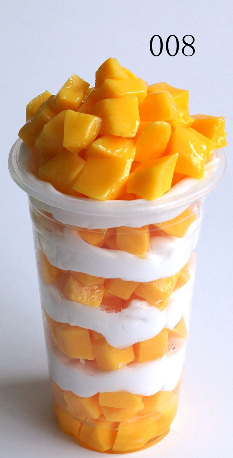 仿真千层芒果杯巨无霸冰激凌700ml模型橱窗摆设模型冷饮道具样品_三丹