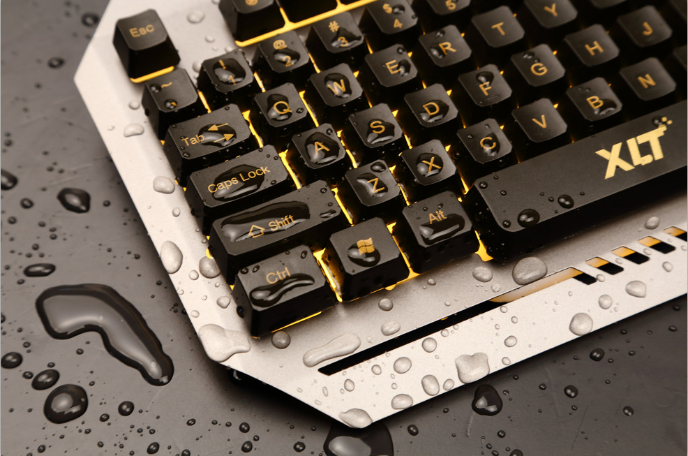 外观酷炫悬浮键冒设计 超强机械手感 发光键盘