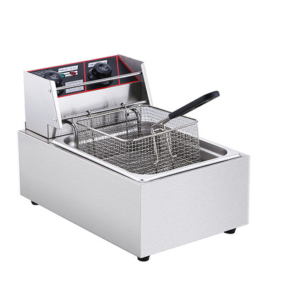 魅厨炸炉单缸电炸锅定时电热炸炉商用炸鸡排炸薯条油炸锅薯塔机器
