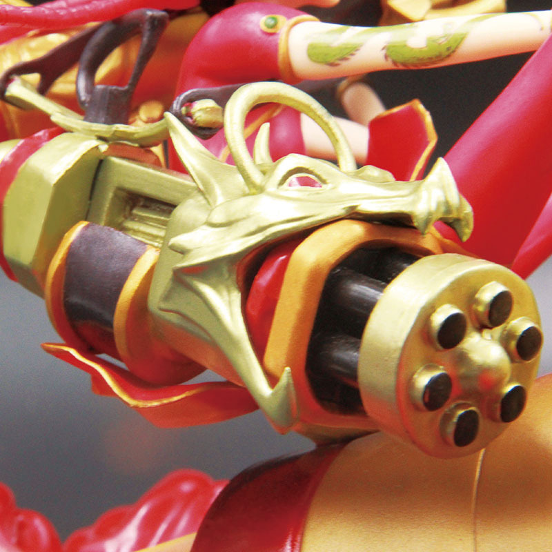 漫翔新品lol英雄联盟 羊年限定 神龙烈焰金克斯 大版手办模型