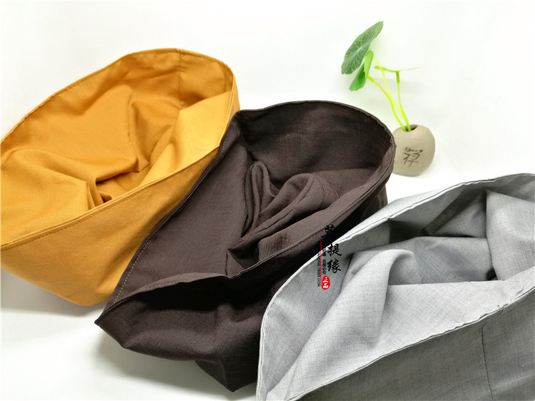 僧帽/居士帽 春夏款 灰色/咖色/黄色