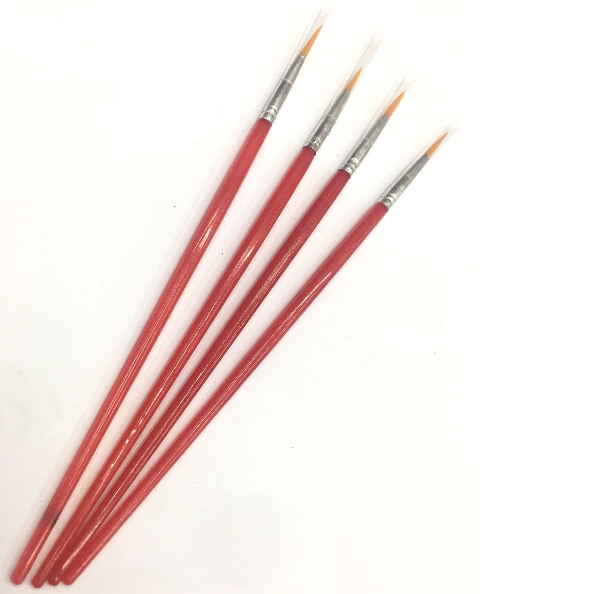 尖头尼龙毛勾线笔塑料杆勾线笔描线笔数字油画笔环保笔刷