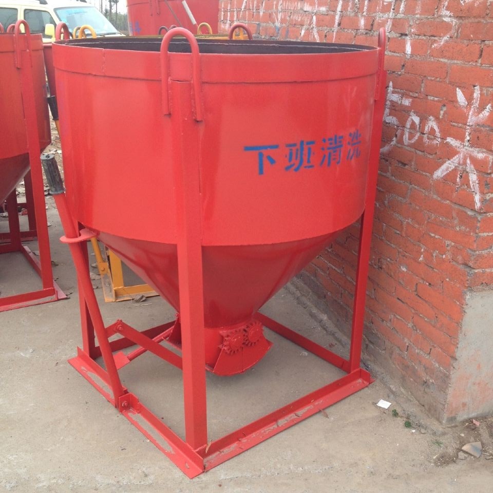 供应多功能塔吊提升斗 水泥混凝土灰斗 方形圆形塔吊料0.8方1方1.