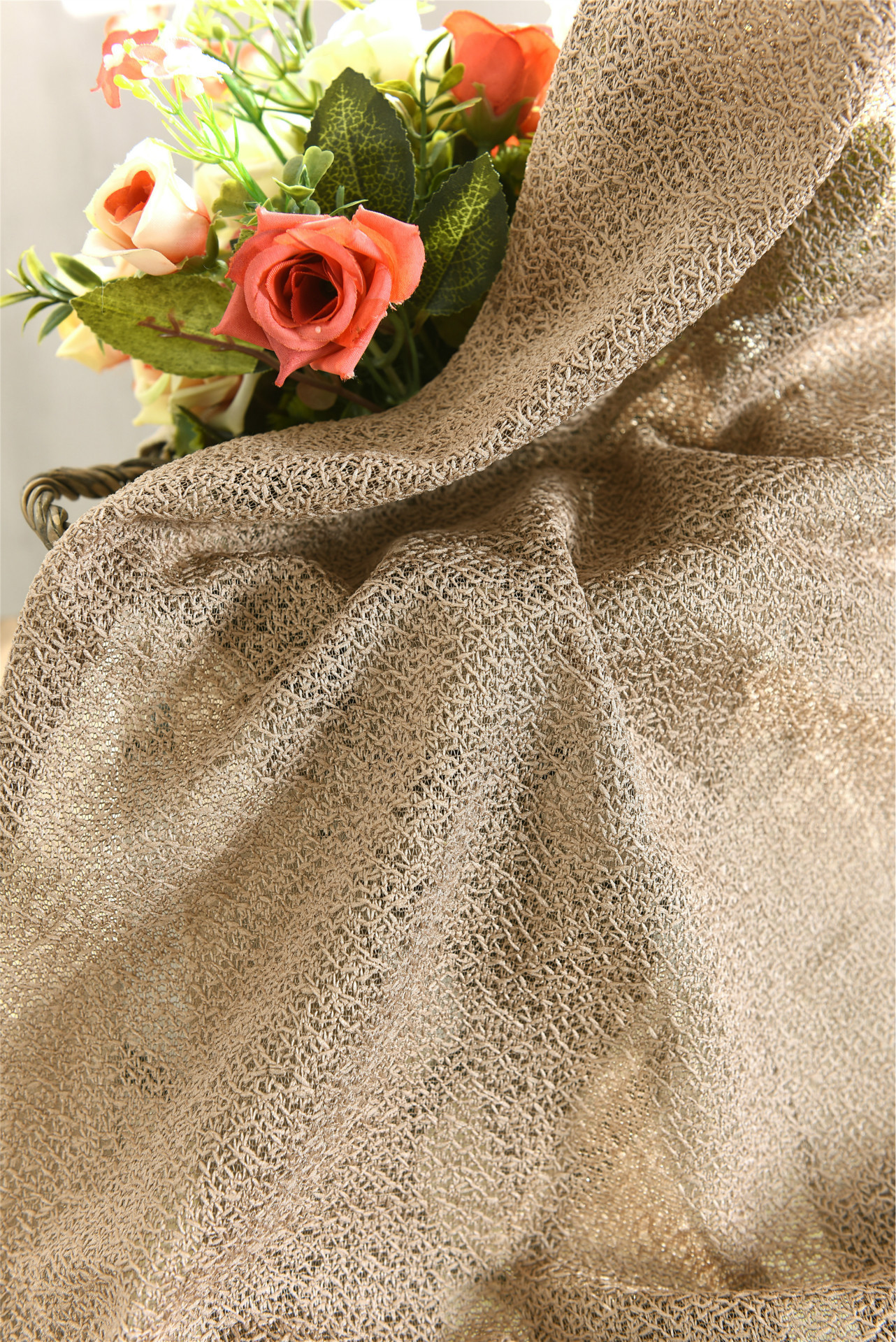 亚马逊/ebay/速卖通跨境新品新款纯色经编纱 厂家批发可定制尺寸