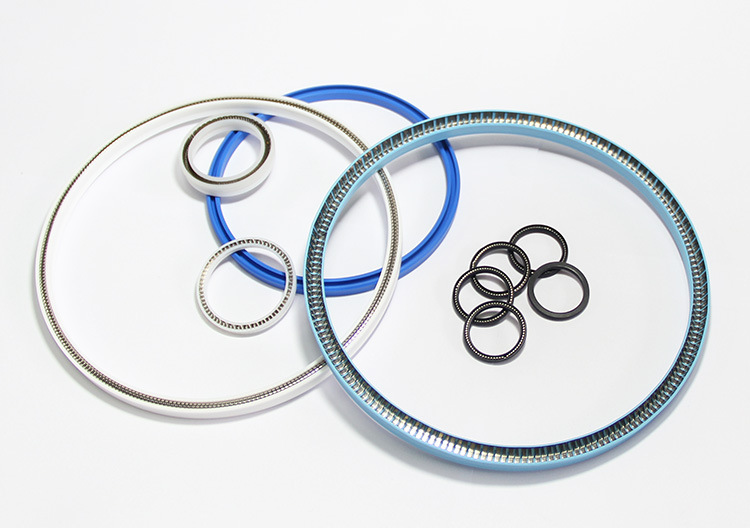 厂家直销弹簧v型四氟密封件 旋转轴用密封圈 非标定做ptfe泛塞封