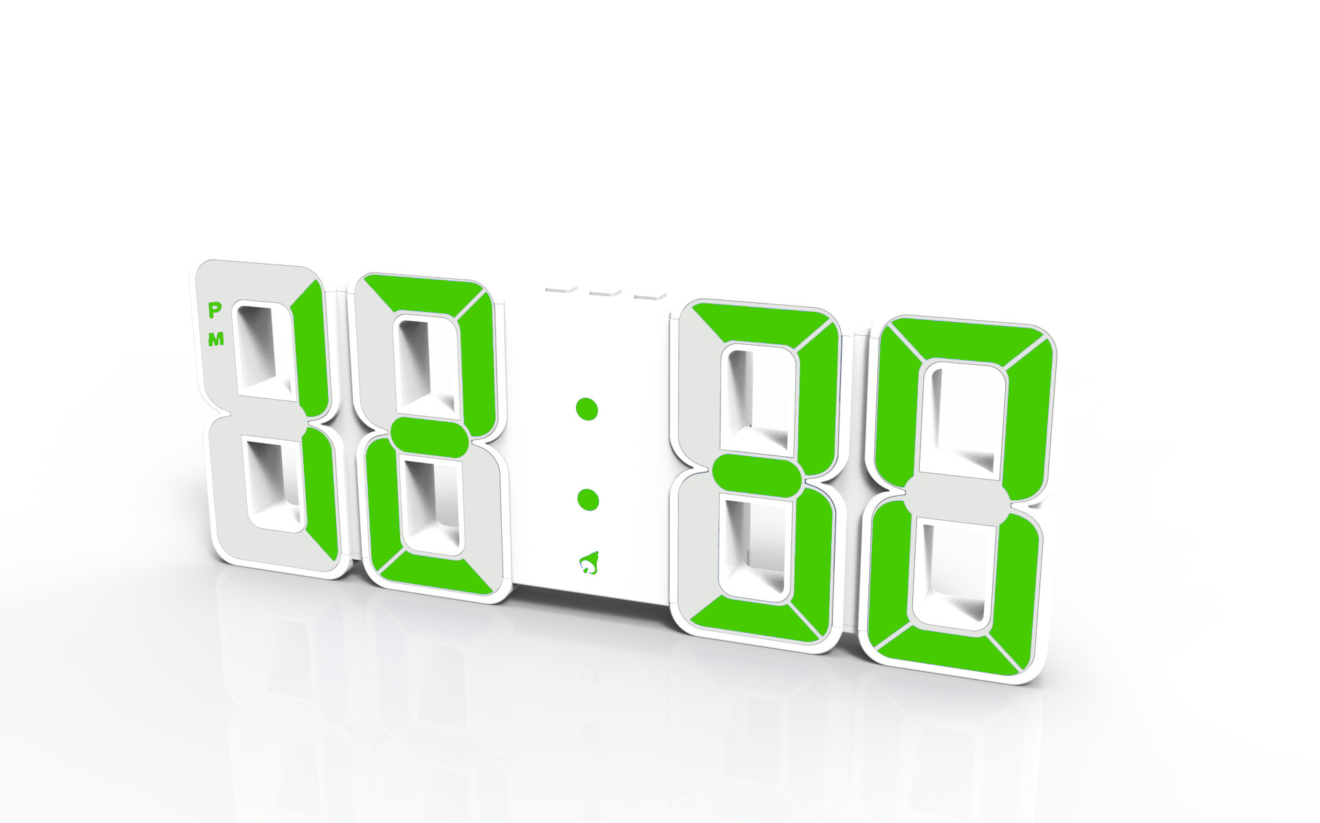 超大字体挂钟 3dled数字立体时钟 墙面挂钟创意数字钟