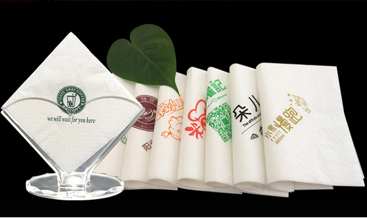 清菲广告纸巾餐巾纸定制logo方巾纸定做餐厅酒店方形一次性印字