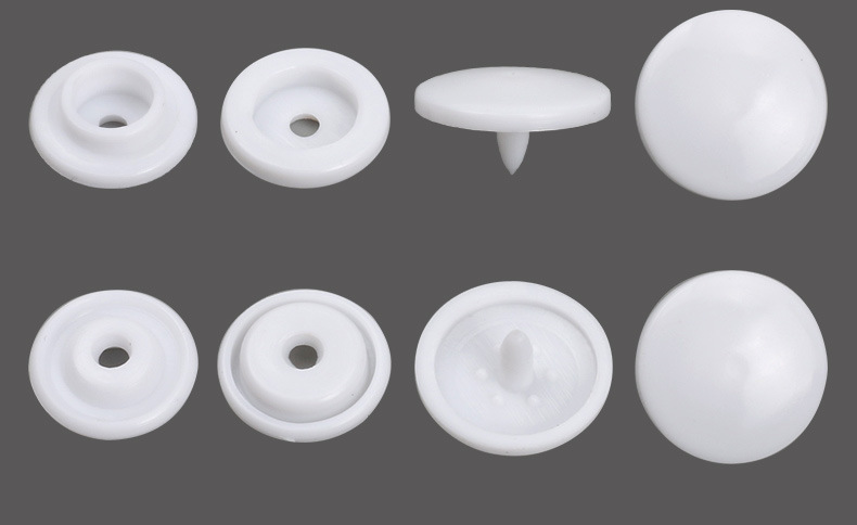 塑料四合扣服装辅料按扣t3-t5-t8树脂四合扣diy彩色子母暗扣