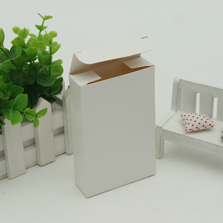 白盒现货批发 长方体 扁盒纸盒 折叠纸盒 定制彩印彩色纸盒礼盒