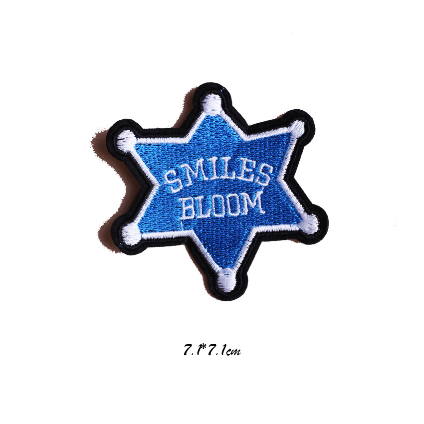 新款宝马品牌标刺绣布贴补丁贴服装辅料外套夹克装饰 背胶