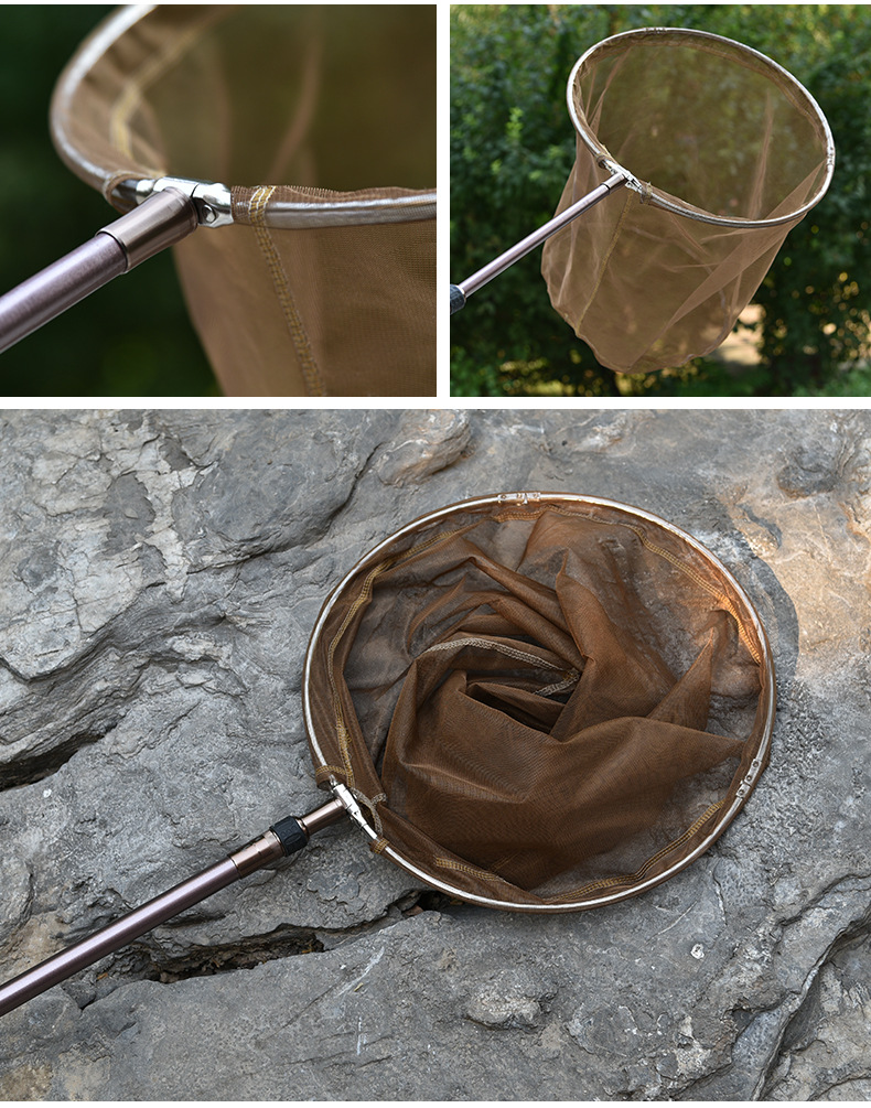 厂家批发 碳素抄网杆超轻超硬抄网杆竞技抄网杆 渔具用品直销