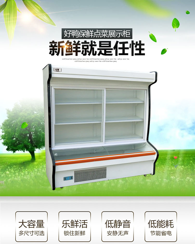 好鸭正品 蔬菜保鲜柜 dcg系列展示点菜柜 双温冷藏冷冻柜 点菜柜