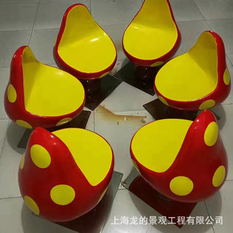 新款|园林景观| 玻璃钢水果雕塑|草莓座椅雕塑摆件|仿真瓜果蔬菜