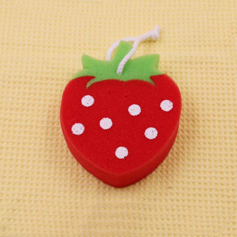 Creative Fruit Thickened Spong Mop Strong Decontamination Kitchen Thickened Scouring Pad Dishwashing Eraser Bath Sponge