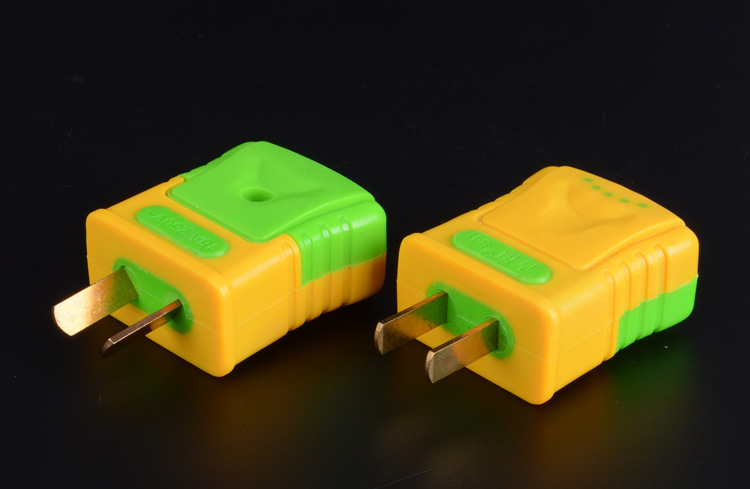 加厚纯铜插片16a两极转动电源插头 两相插头高档二极插头 20个装