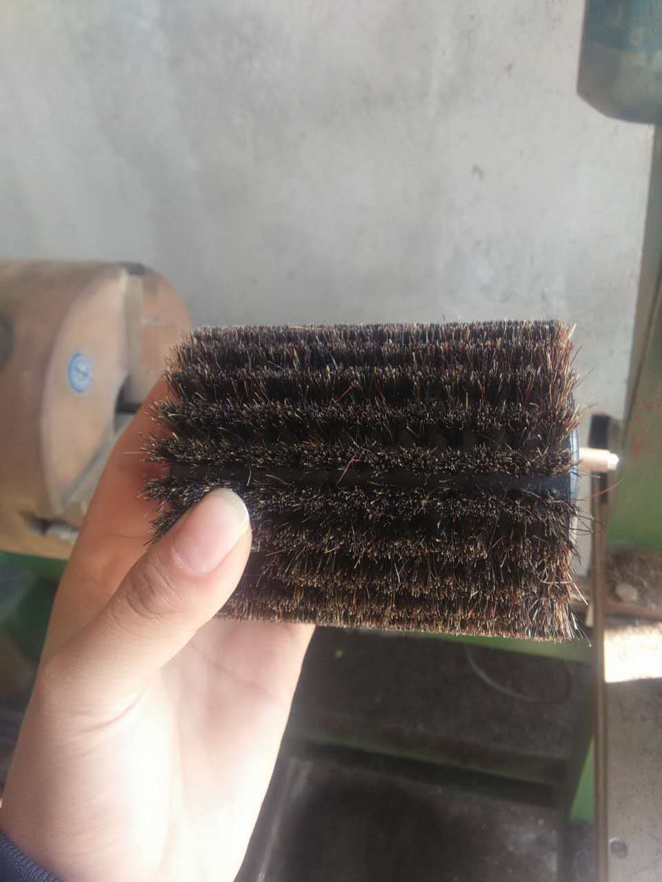 文玩刷手摇刷黑猪鬃毛刷橄榄核金刚菩提刷子电动刷珠神器保养抛光