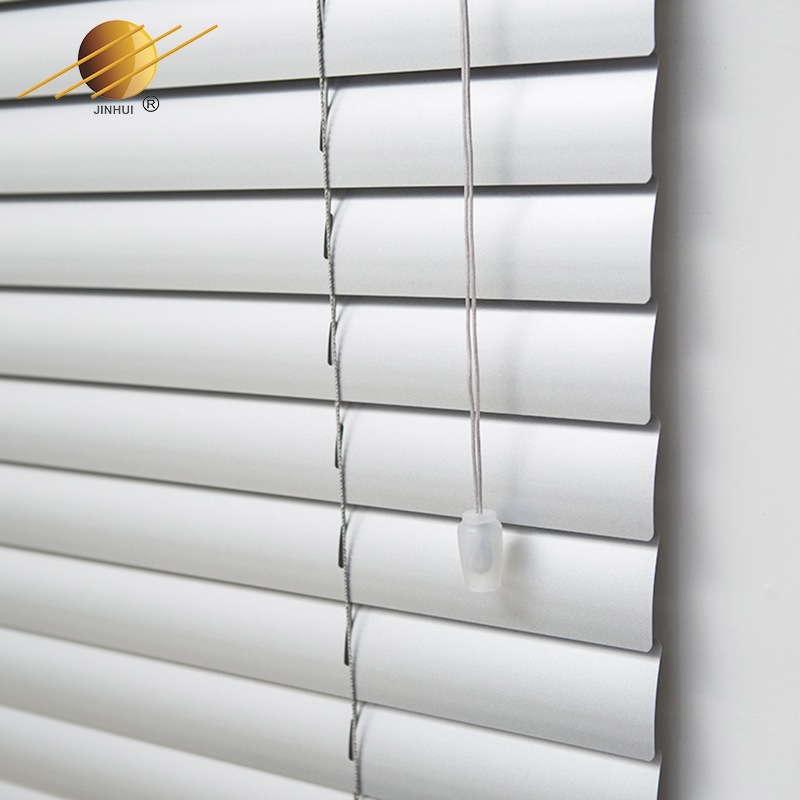 供应铝合金拉绳百叶窗办公室遮阳防晒百叶窗帘书房遮光升降拉绳帘