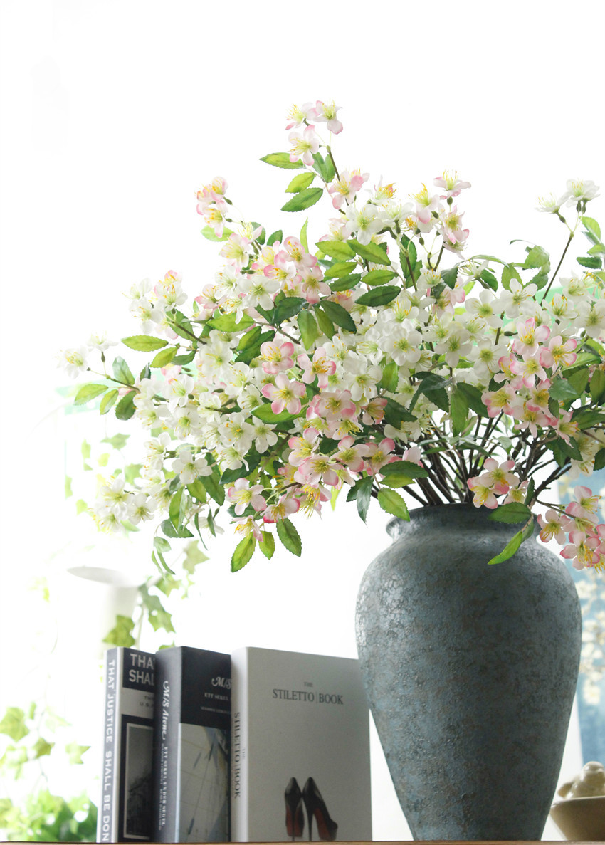 仿真花苹果花 假花樱花 飘逸美丽花朵 家居装饰婚庆摄影