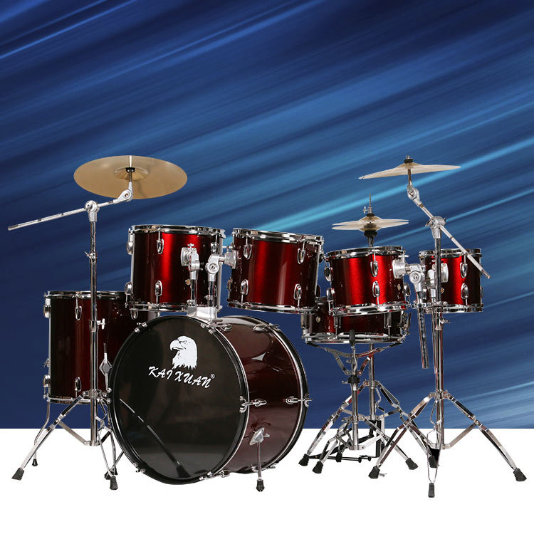 凯兴乐器行 定制成人七鼓3镲架子鼓 爵士鼓打击类乐器一件代发