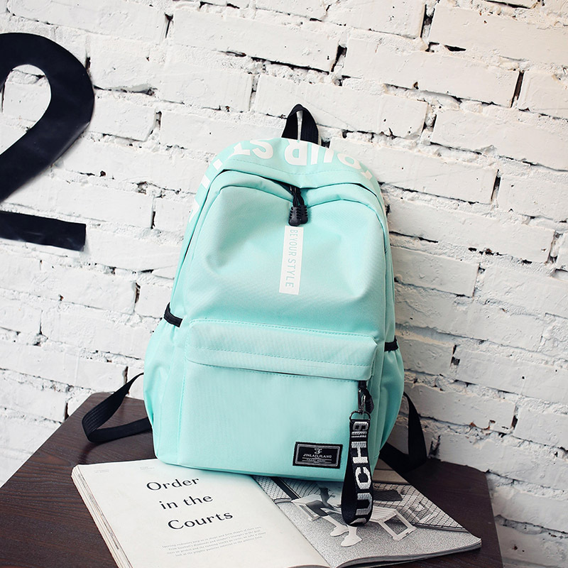 Korean Style Campus Student Schoolbag Junior High School Student Canvas Backpack Fashion Trendy Travel Backpack