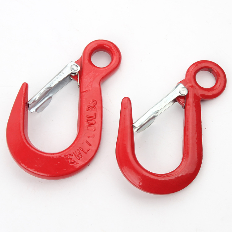 Wide Mouth Hook Lifting Cargo Hook Eye Sling Hook 2 T Eye Hook Spring Hook Lifting Eye Type Cargo Hook