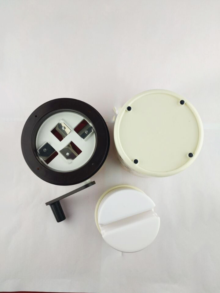 爆款热销创意新款塑料 不锈钢手动手摇碎冰机切冰机碎冰器-厨房小工具