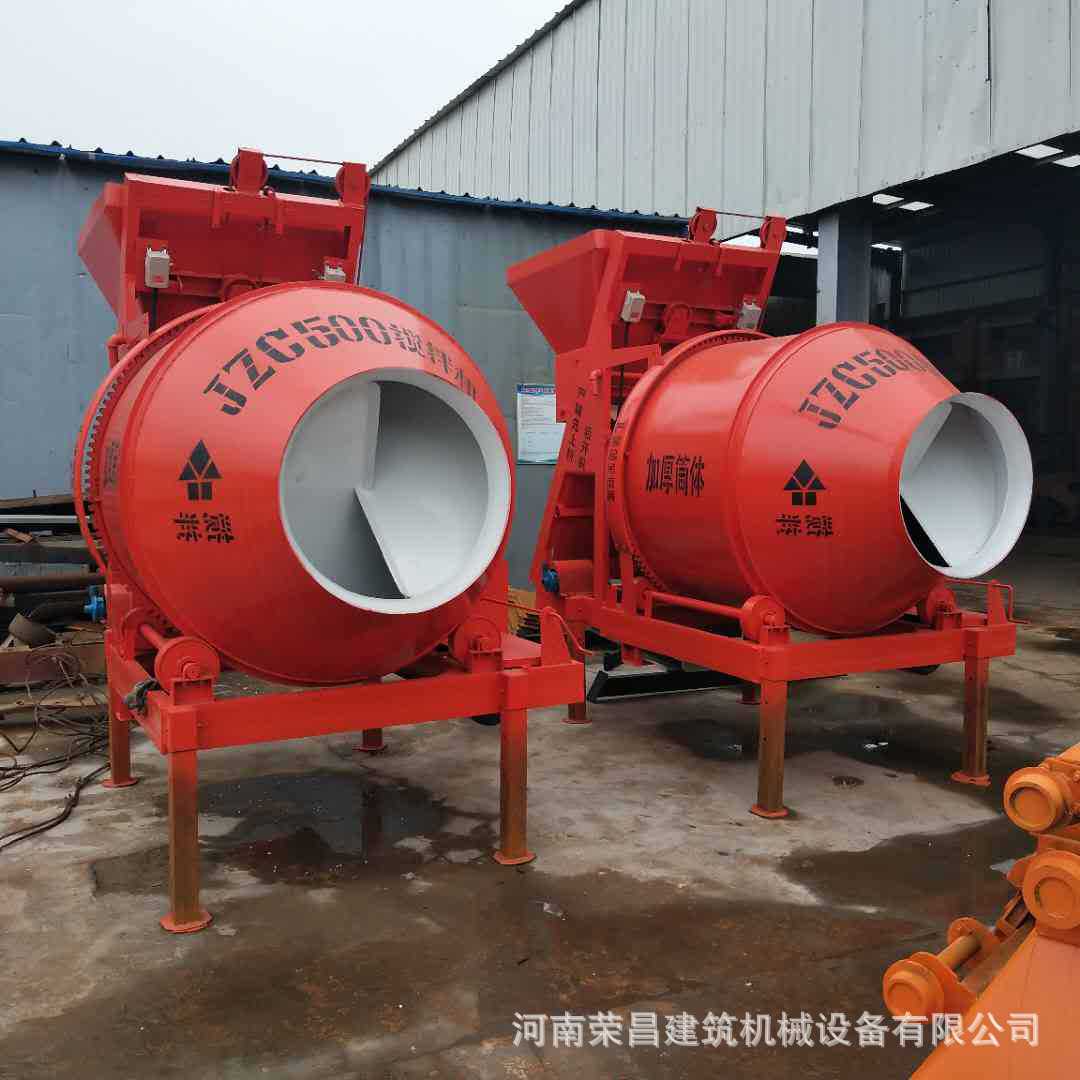 现货供应加厚jzc500滚筒搅拌机 滚筒500 摩擦500搅拌机