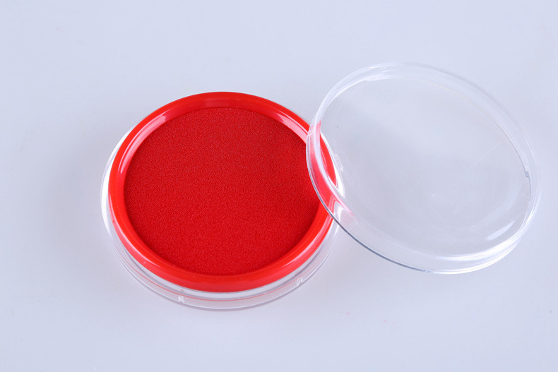 快干原子印台 圆形快干印泥 会计财务用品办公文具批发厂家直供