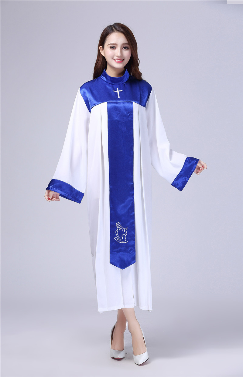 万圣节服装教会基督教服装耶稣教堂唱诗服班服圣衣圣诗服受洗服