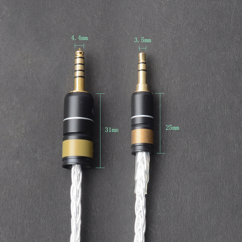适用nw-wm1z/a 4.4mm平衡插头 3.5mm手机音频线耳机升级线车用