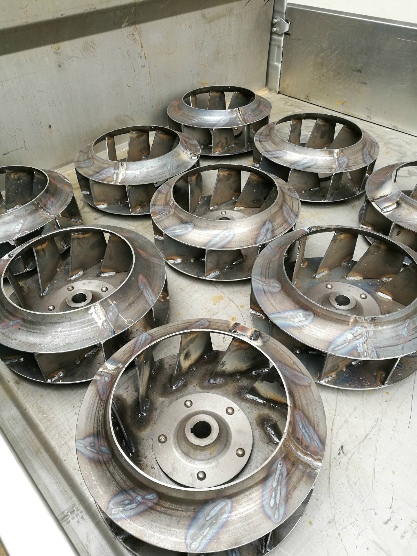 离心风机叶轮不锈钢风机叶轮定制加工