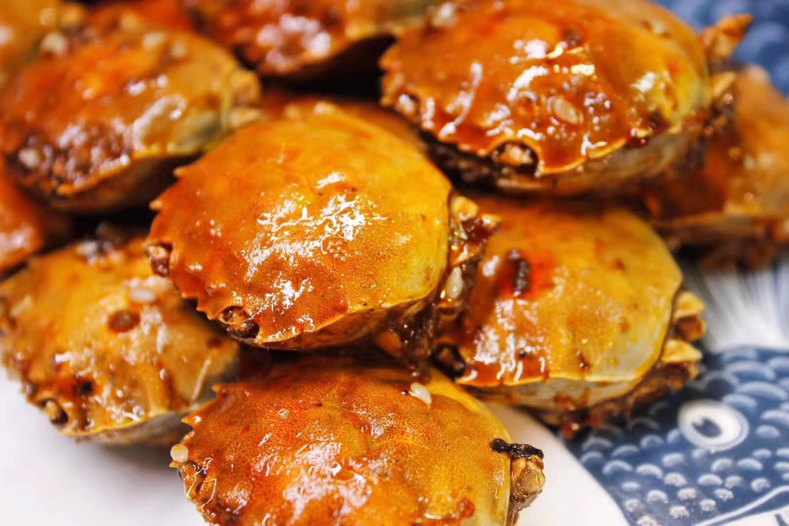 香辣蟹 麻辣蟹螃蟹熟食香辣大闸蟹即食 350g*3