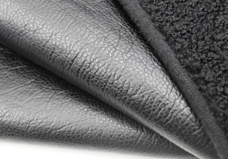 2017秋冬新品 大象皮复合泰迪绒皮革面料 皮大衣皮帽pu皮革面料