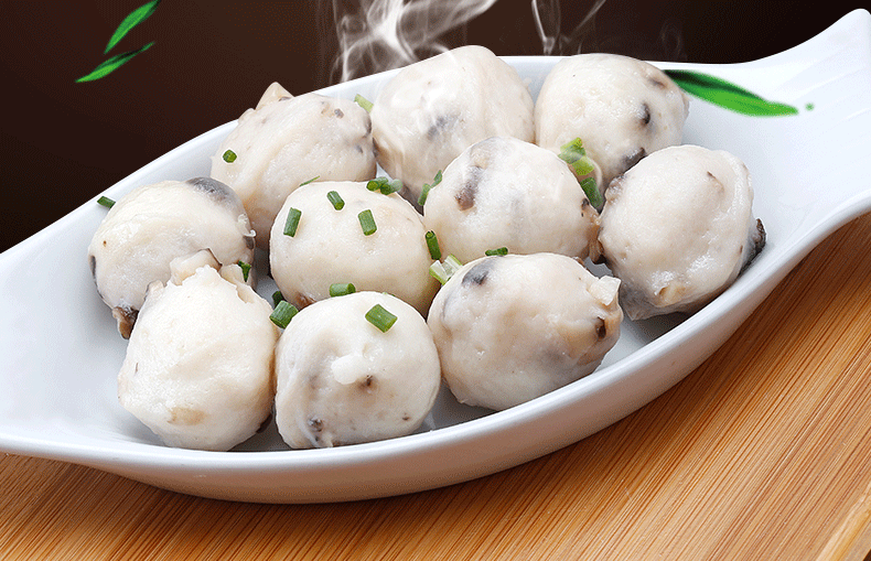 闸坡码头香菇鱼丸2500g/袋 新鲜弹牙火锅丸子关东煮食材厂家直销