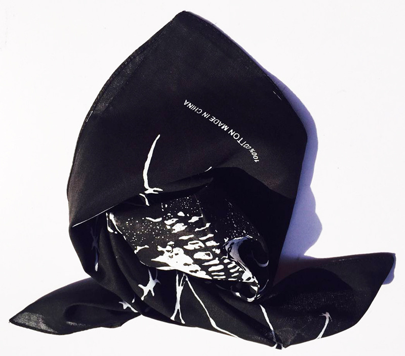 17新款骷髅头hiphop方巾男女个性嘻哈街舞头巾户外头巾方巾t1030