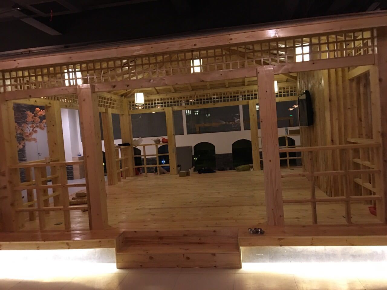 厂家防腐木制亭子安装 实木凉亭六角亭装修 室内中式亭子木屋定制