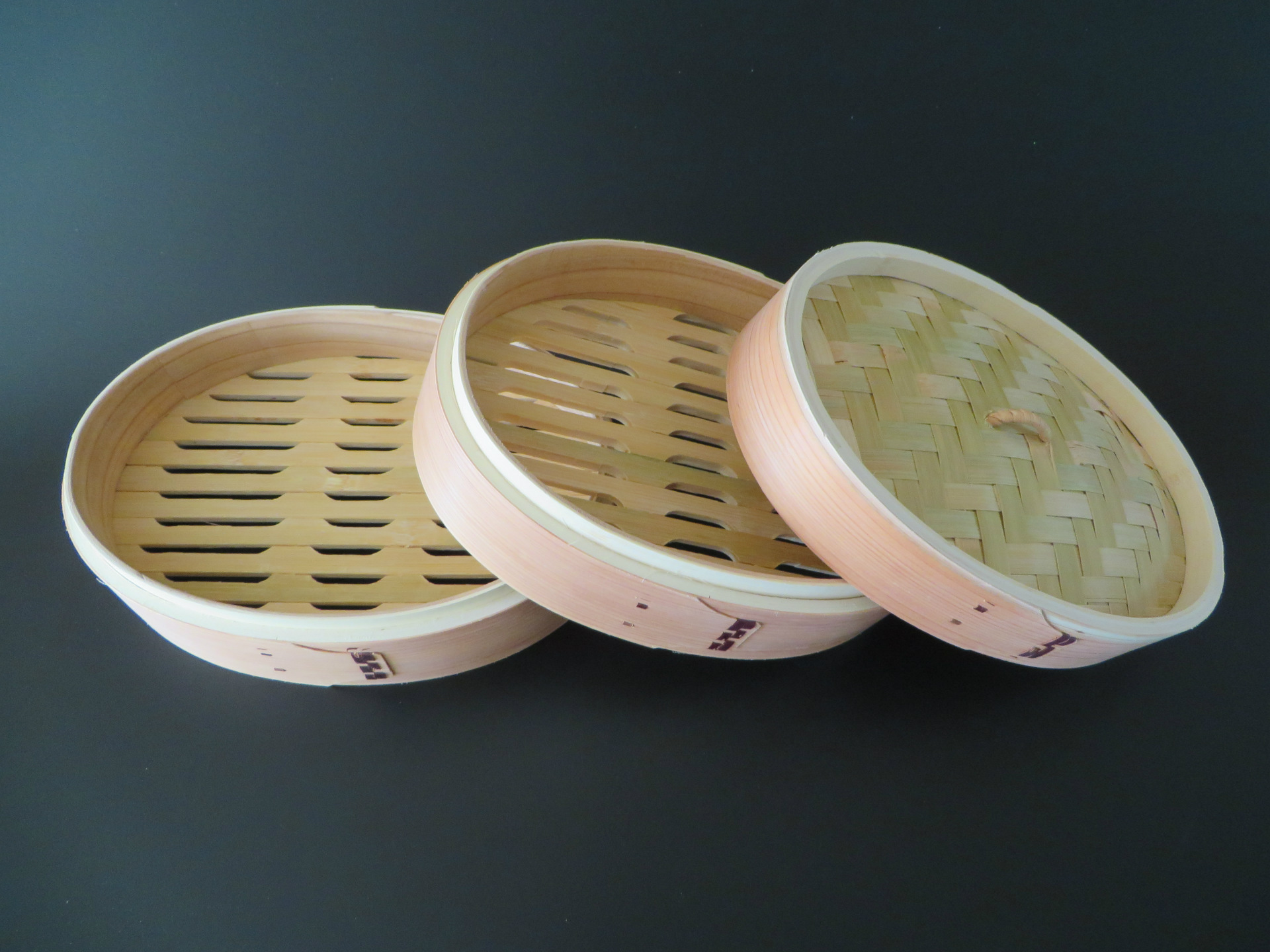 椭圆形柳杉木蒸笼 木笼屉 环保蒸笼 包装礼盒蒸笼