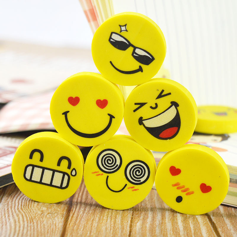 学生用品日韩文具卡通可爱笑脸儿童橡皮擦创意檫条砖表情外贸批发